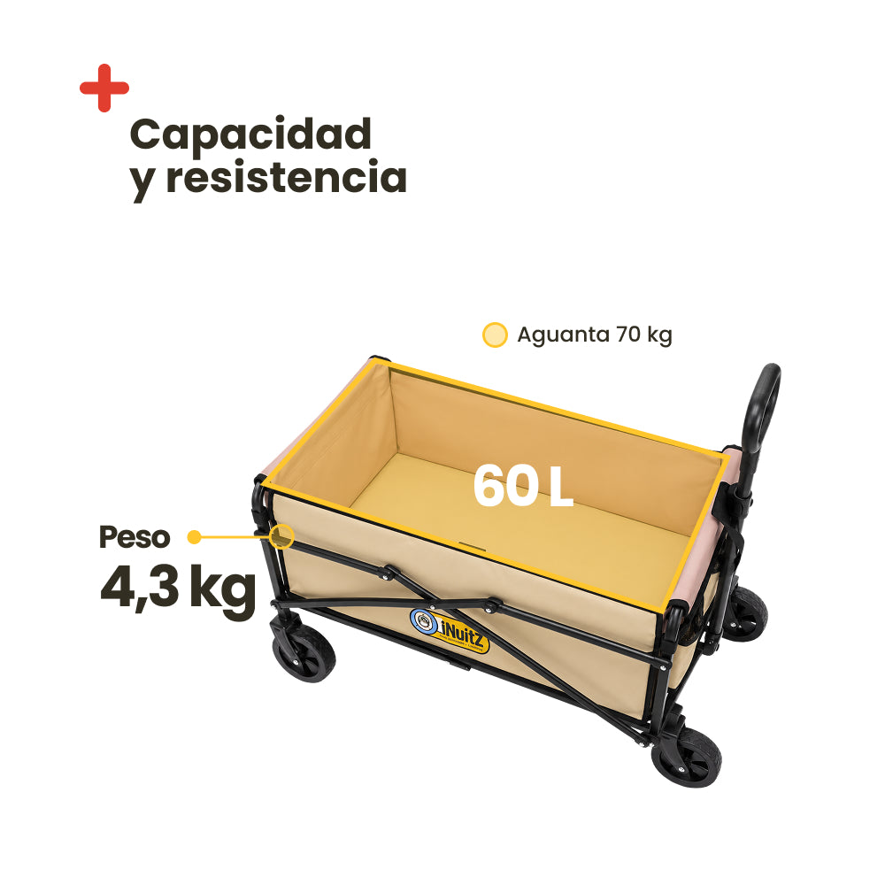 Carrito plegable 60 L
