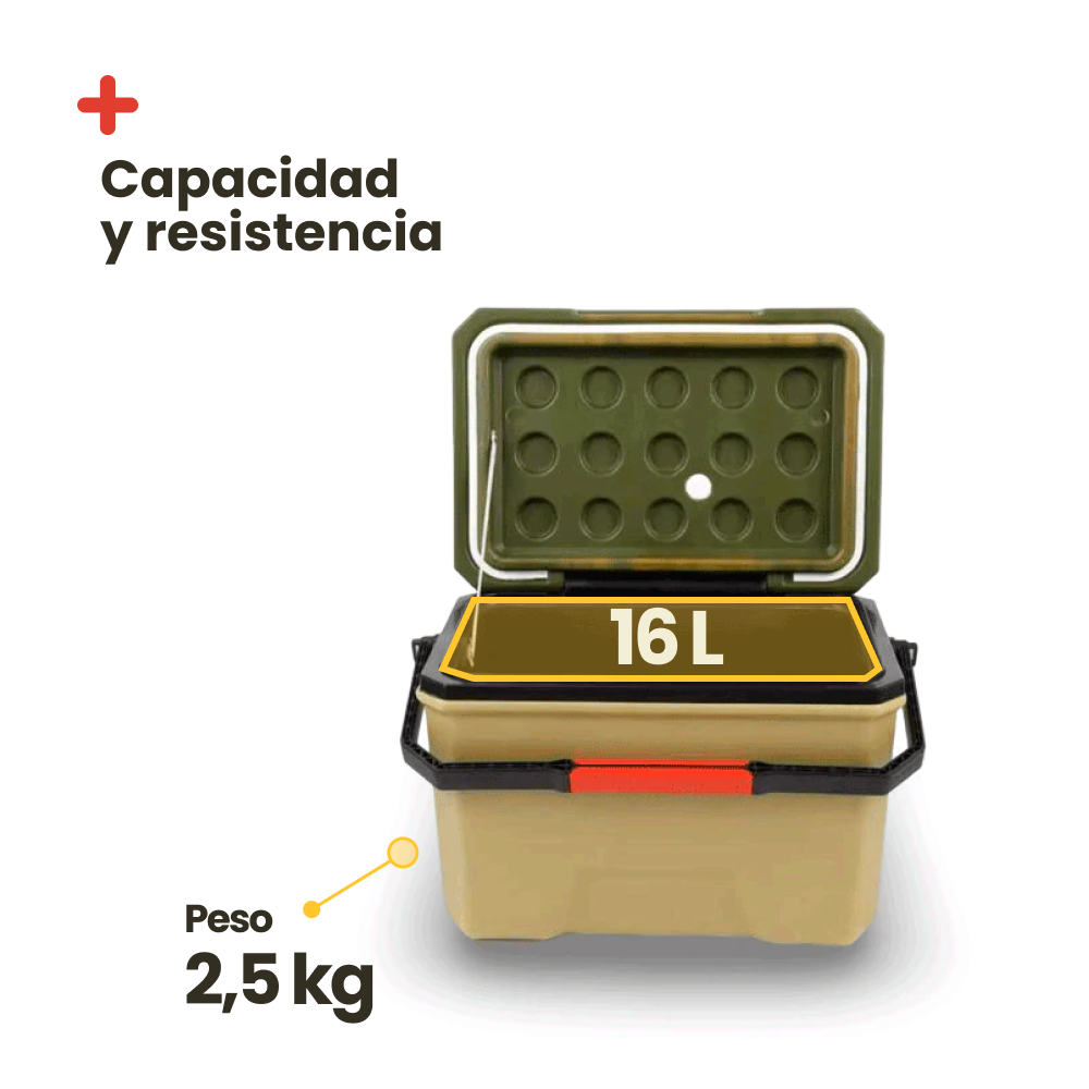 Nevera Inuitz Explorer 16 litros con posavasos