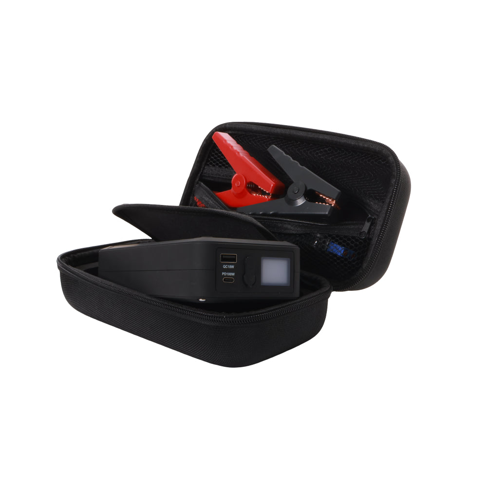 Jump Starter Arrancador de Baterías Portátil Inuitz - 1200A para Coche, Moto y Camión con Power Bank 100W, Carga Rápida Type-C y Linterna LED