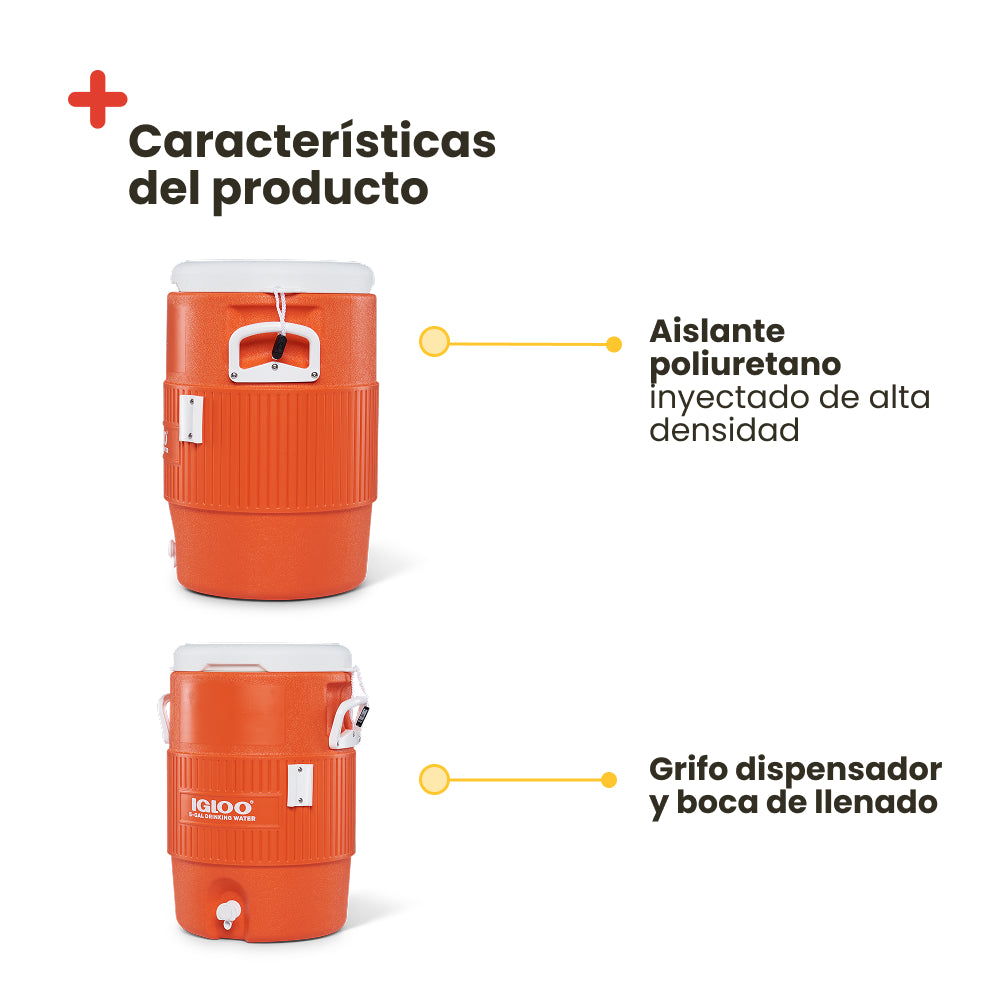 Thermos IGLOO SEAT TOP 19 L. Orange