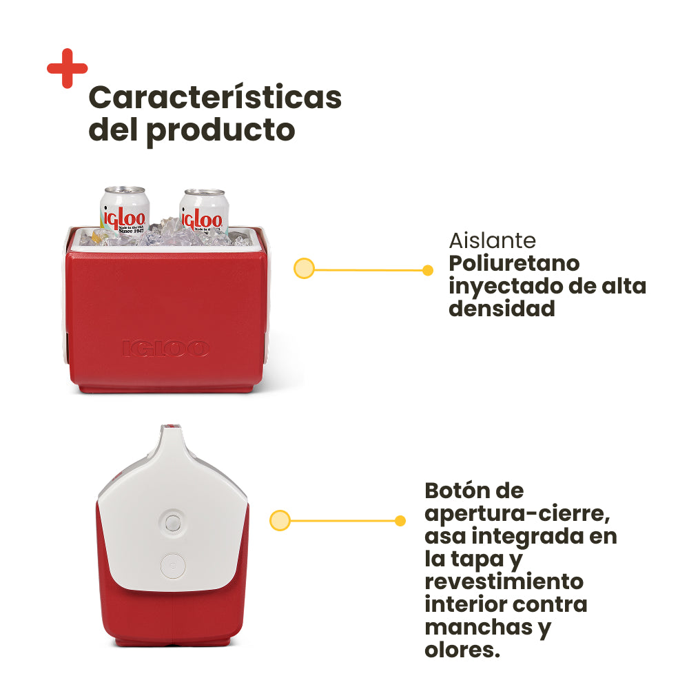 Nevera Portátil IGLOO PLAYMATE PAL Roja, 6 litros