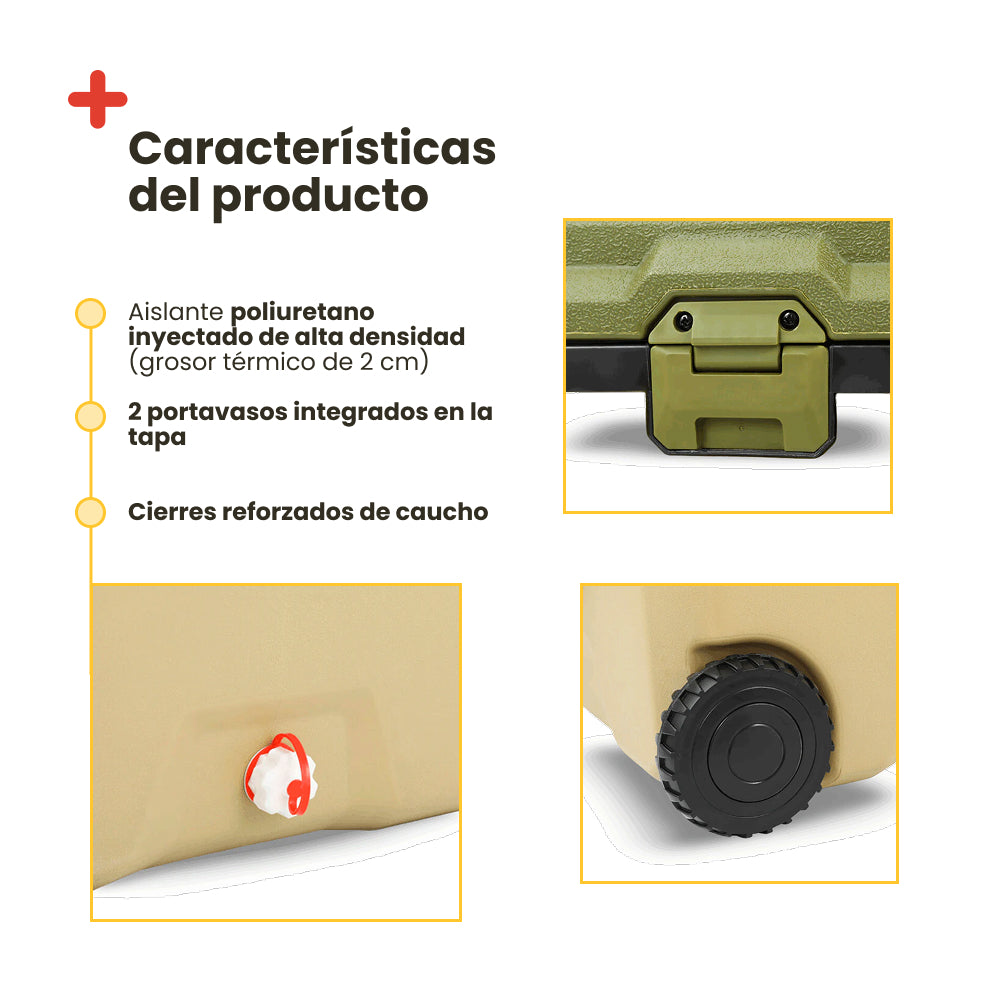 Nevera portátil Inuitz Camping Roller 68 litros