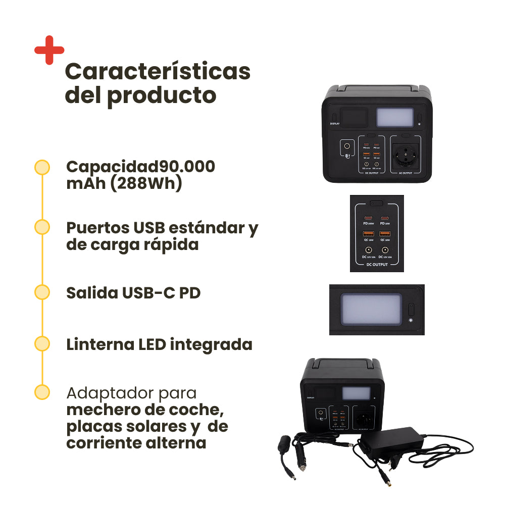 Batería portátil 300W Inuitz