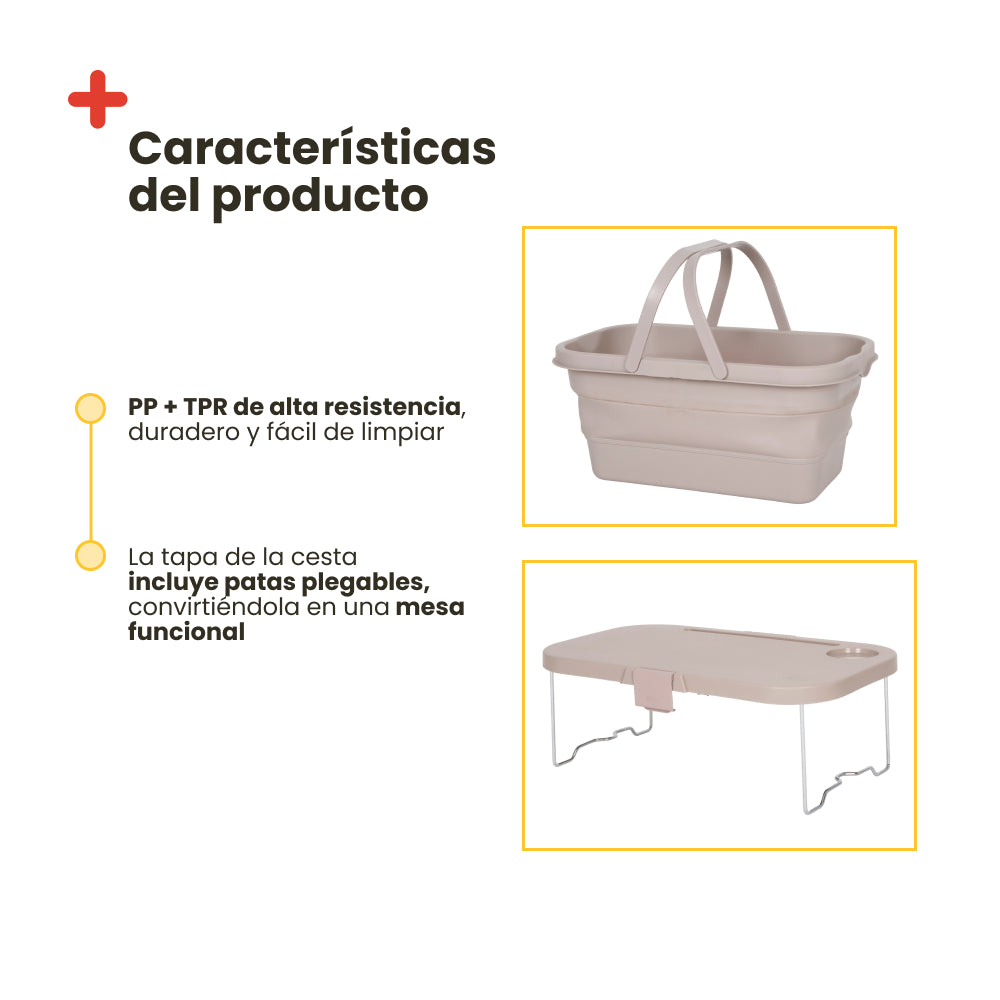 Cesta de transporte plegable