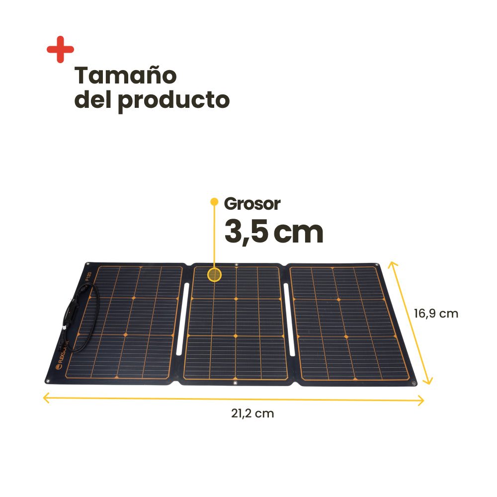 Placa solar flexible 120W