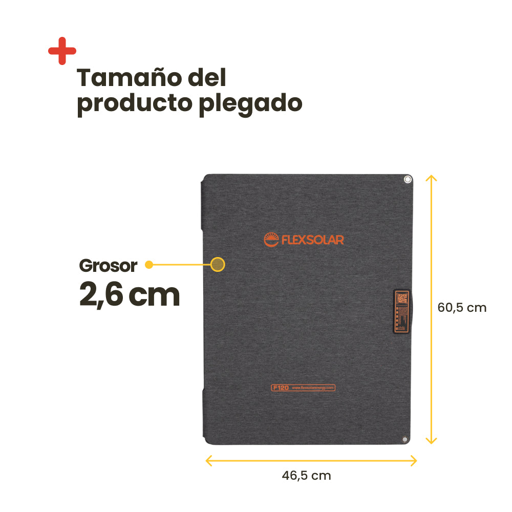 Placa solar flexible 120W