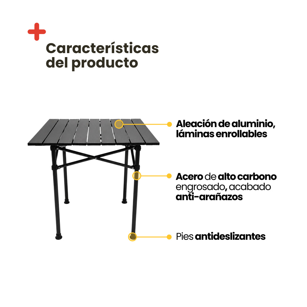Set de mesa y sillas plegables