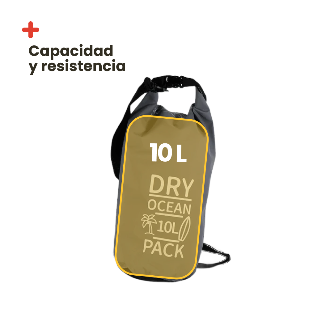 Bolsa estanca 10L. Gris