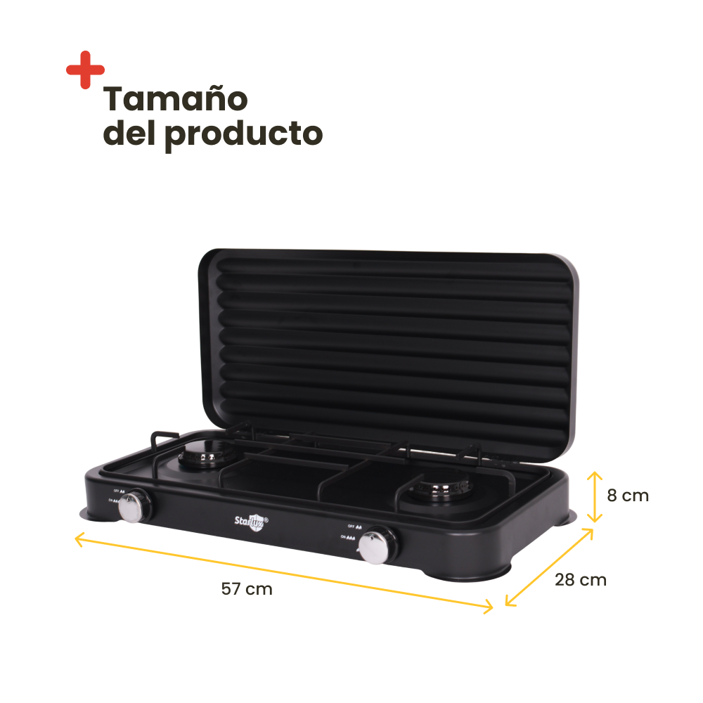 Hornillo doble de gas