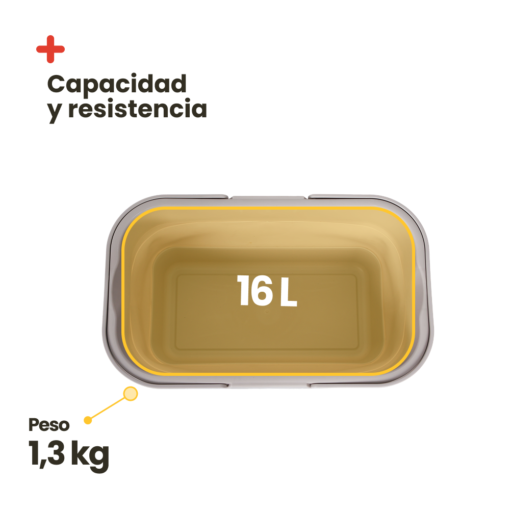 Cesta de transporte plegable