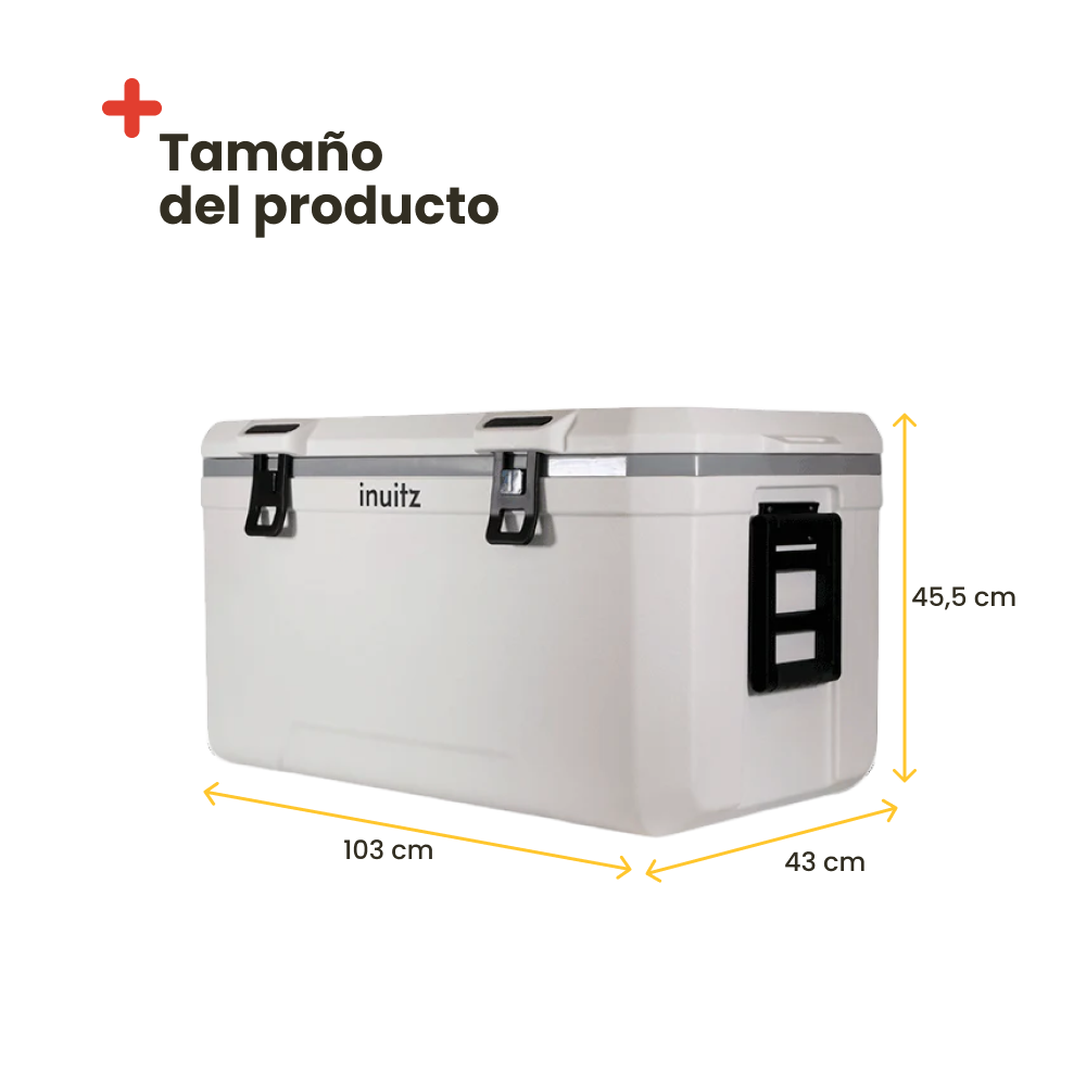 Nevera portátil Inuitz Marine White de 120L