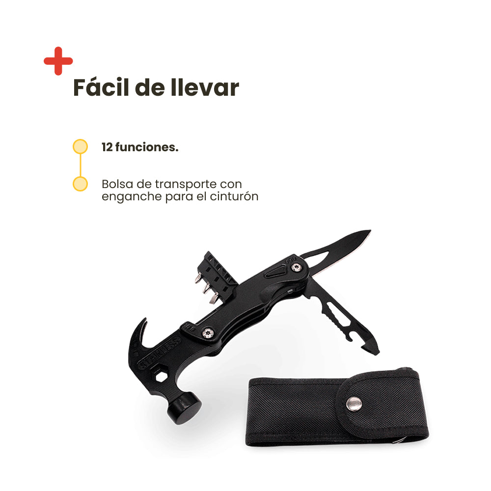 Outil multifonction portable de camping 12 en 1