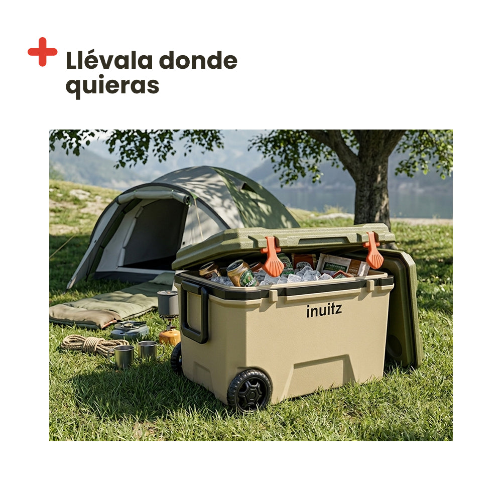 Nevera portátil Inuitz Camping Roller 68 litros