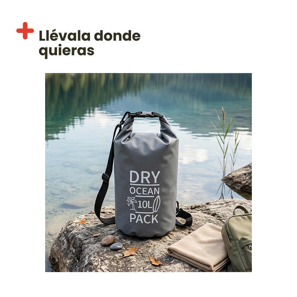 Bolsa estanca 10L. Gris