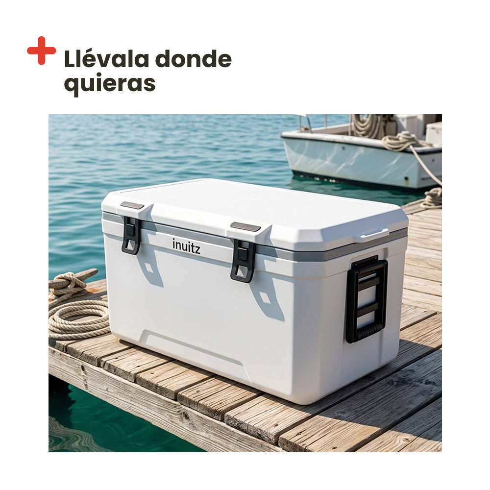 Nevera portátil Inuitz Marine White de 120L