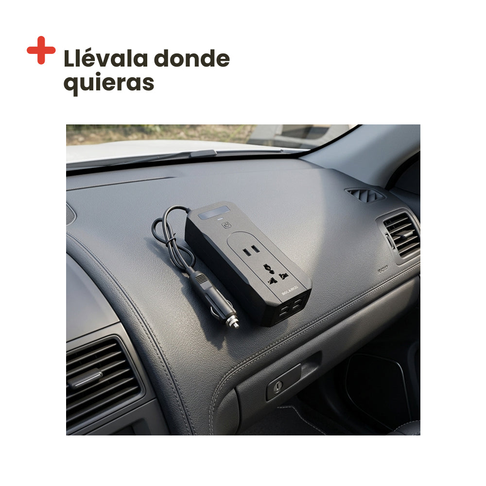 Inversor de Corriente 12V a 220V 200W para Coche Inuitz