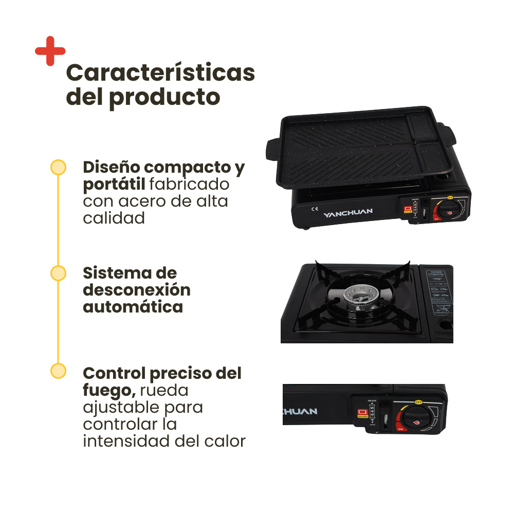 Hornillo individual de gas
