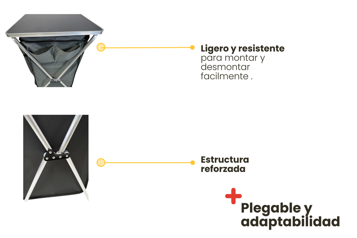 Armoire de cuisine de camping pliable avec étagères