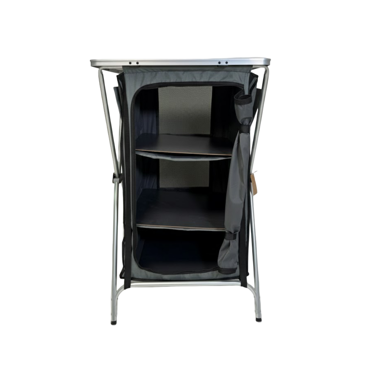 Armoire de cuisine de camping pliable avec étagères