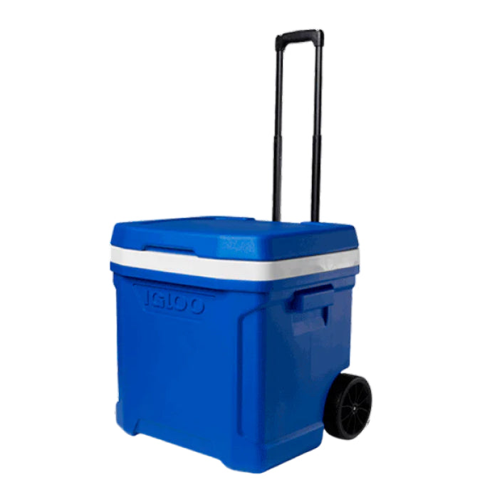 Glacière rigide bleue Profile Roller 28 avec roulettes