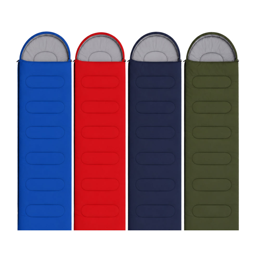 Sleeping Bag 5/+20ºC with Transport Bag – Lightweight, Compact, and Durable (Green)