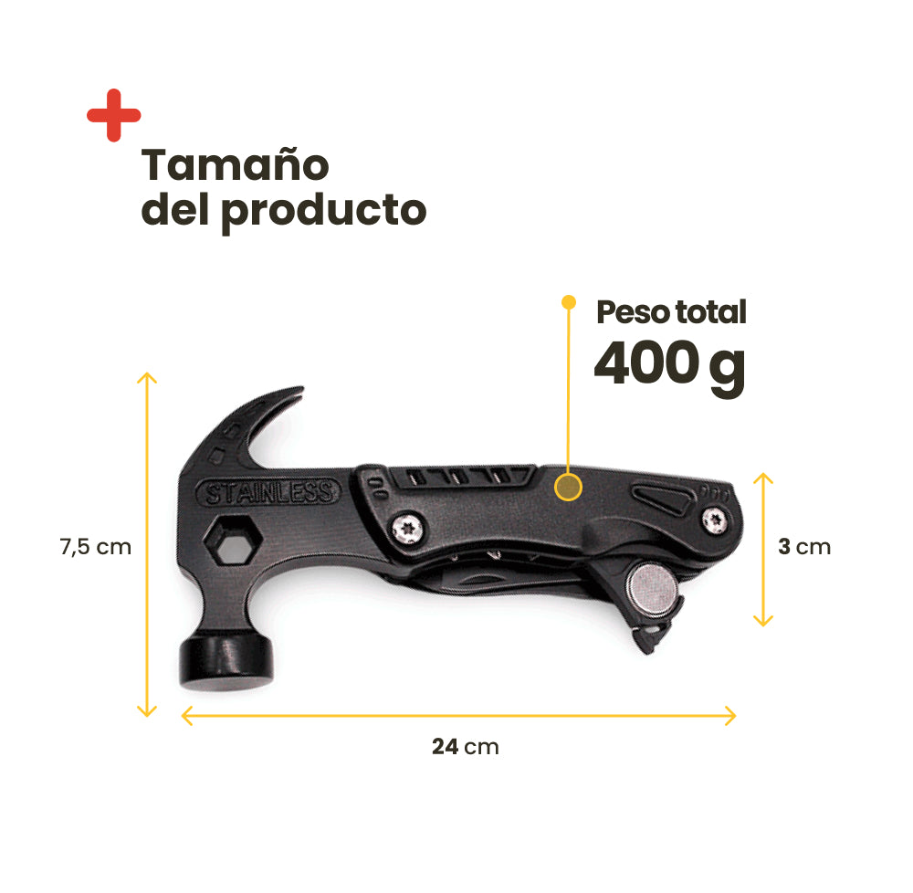 Outil multifonction portable de camping 12 en 1