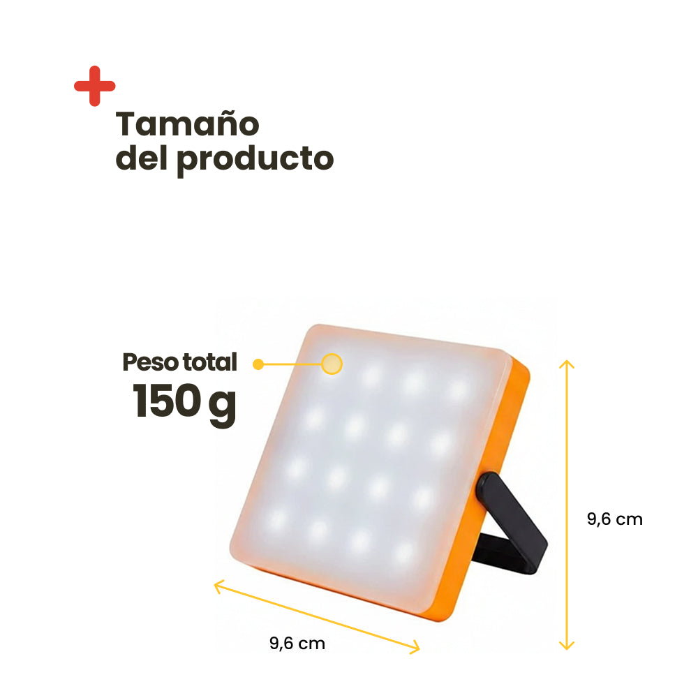 Lampe LED avec panneau solaire
