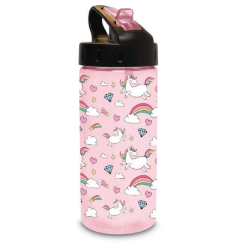 Botella de agua Infantil COOL GEAR STRAIGHT WALL 473 ml rosa unicornios