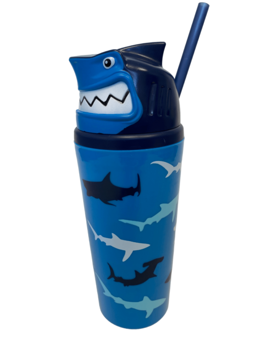 vaso infantil con pajita para niños