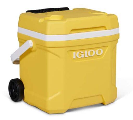 Nevera portátil con ruedas de IGLOO Latitude Roller 16 Con Capacidad De 15 litros color amarillo