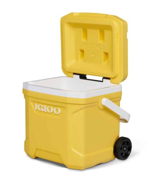 Nevera rígida con ruedas de IGLOO Latitude Roller 16 Con Capacidad De 15 litros color amarillo