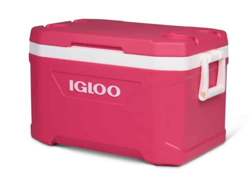 Nevera rígida de IGLOO Latitude 52 Pinkishred con capacidad de 49L color rosa