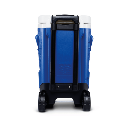 Termo dispensador de agua con ruedas IGLOO SPORT ROLLER 19 litros azul trasera