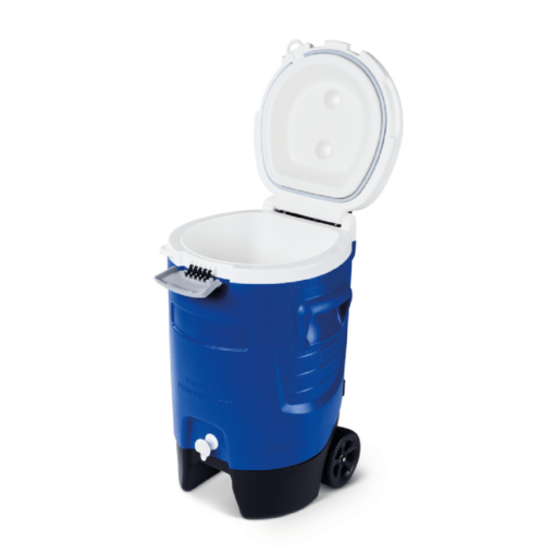 Termo dispensador de agua con ruedas IGLOO SPORT ROLLER 19 litros color azul
