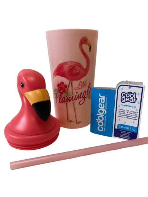 vaso cool gear flamingo rosa