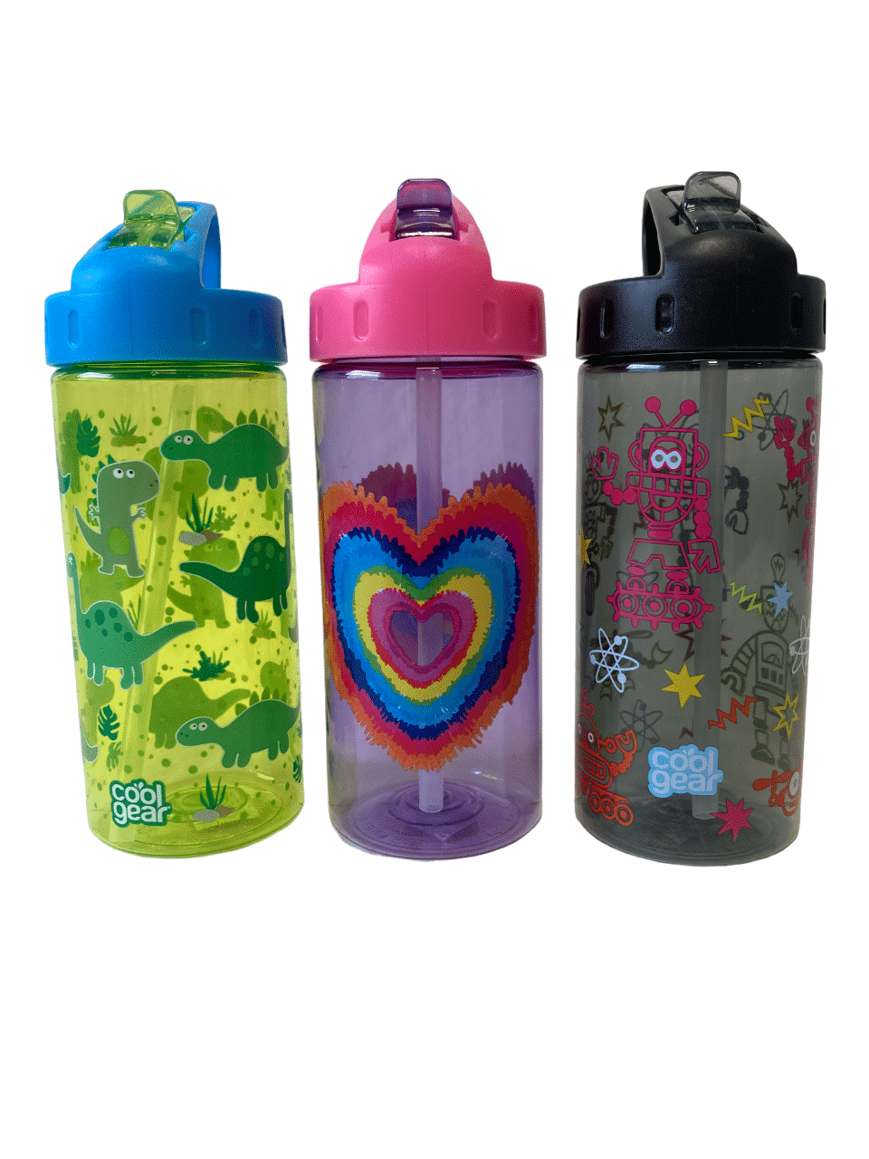 botella de agua para niños COOL GEAR modelo KIDS STRAIGHT WALL